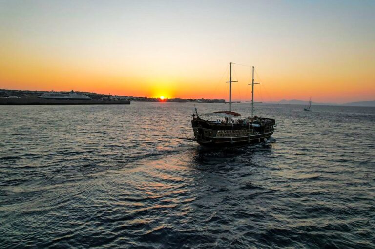 Rhodes: Sunset Cruise With Greek BBQ and Unlimited Drinks