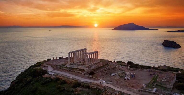 Romantic Sunset Private Tour to Sounion & Athens Riviera 4-H