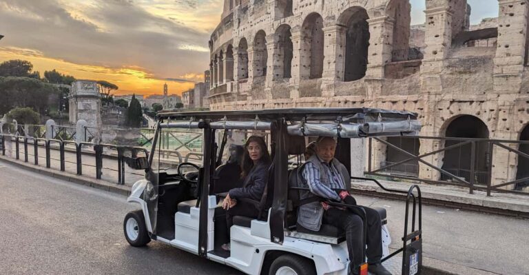 Rome: Private Golf Cart Tour With Hotel Pickup