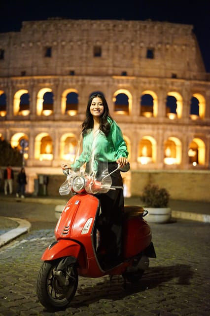 Rome: Vespa Night Tour With Aperol Spritz & Photos - Pricing and Reservations