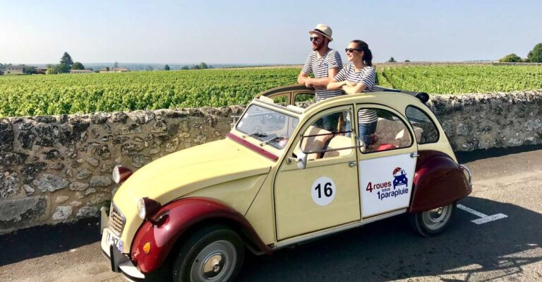 Saint-Émilion: Citroën 2CV Private 1 Day Wine Tour