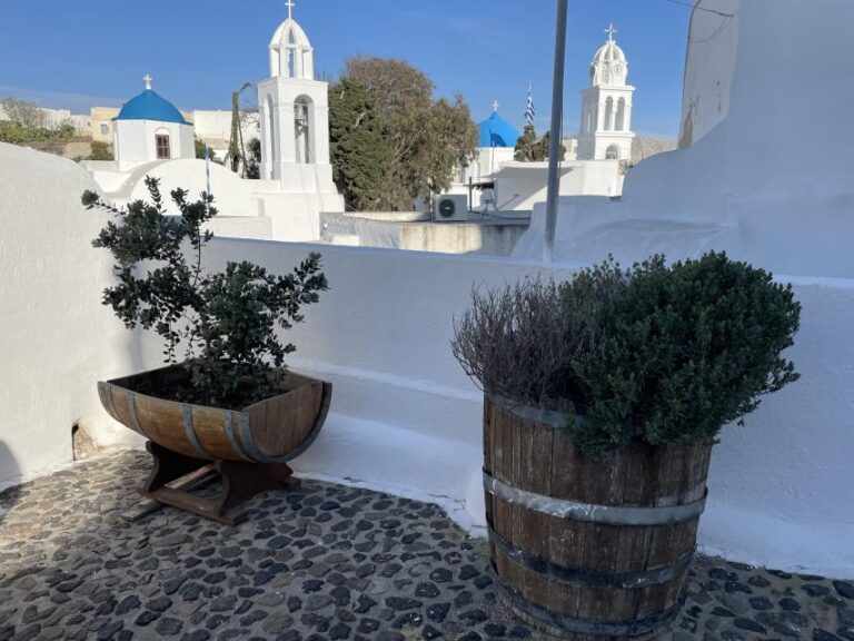 Santorini Highlights and Ancient Akrotiri Private Tour