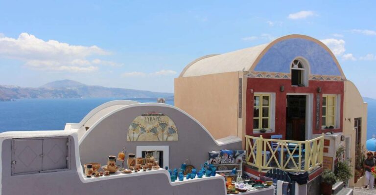 Santorini Island Bus Tour and Caldera Sunset Cruise