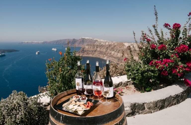 Santorini: Wine Tasting Tour to 3 Wineries With Transfer