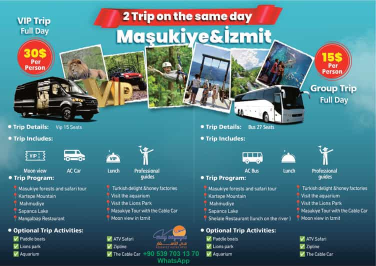 SAPANCA VIP TOUR - Booking and Cancellation Policy