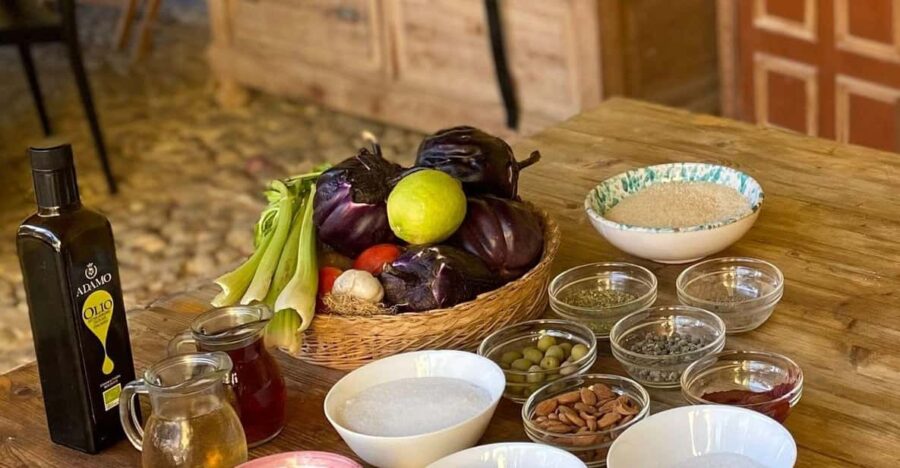 Sicilian Cooking Class in the Historic Baglio Florio Adamo