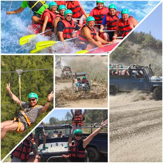 Side&Alanya:Rafting Quad/Buggy Zipline &Jeep Tour With Lunch - Activity Highlights