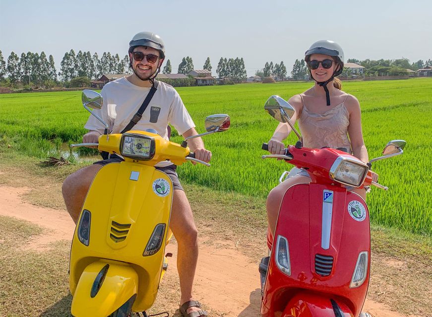 Siem Reap: Floating Village Sunset Boat Guided Vespa Tour - Tour Overview