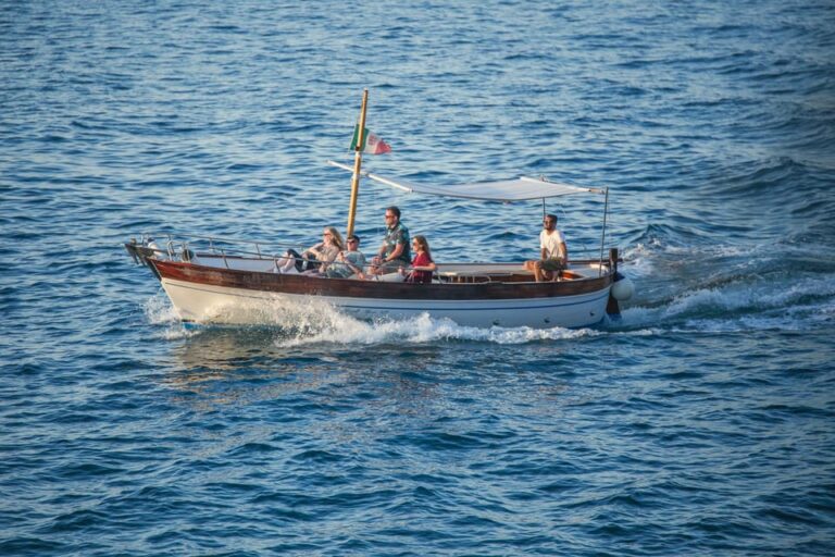 Sorrento: Gozzo Boat Coastal Cruise With Swim and Limoncello