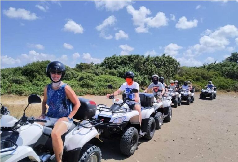 South Rhodes: ATV Quad Guided Tour With Hotel Transfers