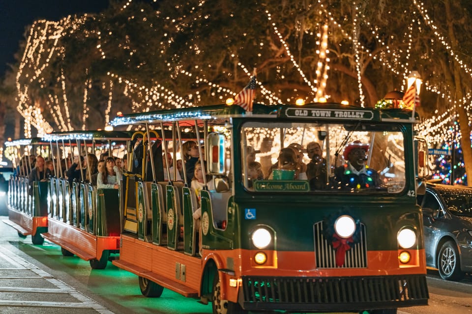 St Augustine: Nights of Lights Trolley Tour - Tour Overview