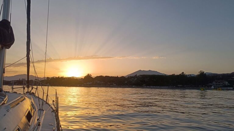 Sunset Sailing in Private Sailboat Puerto Banus Marbella