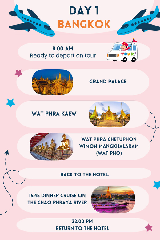 Thailand Travel Trip (Pattaya 2days 1night) - Inclusions