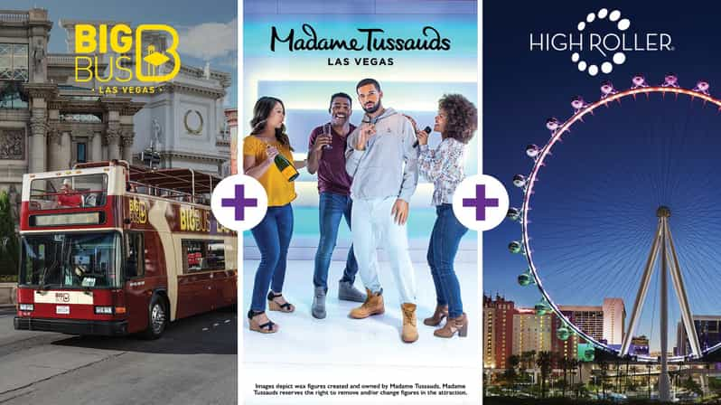 Vegas: Madame Tussauds, High Roller, & Hop-on Hop-off Tour - Package Overview and Pricing