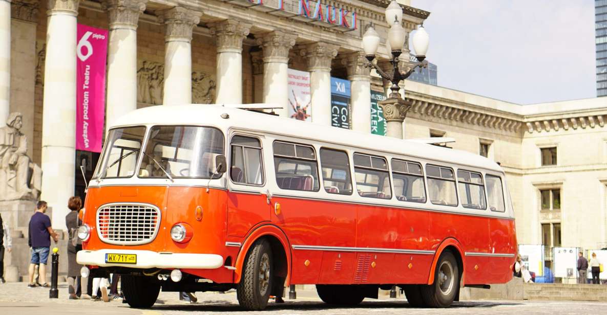 Warsaw: Highlights Guided Retro Bus Tour - Tour Overview