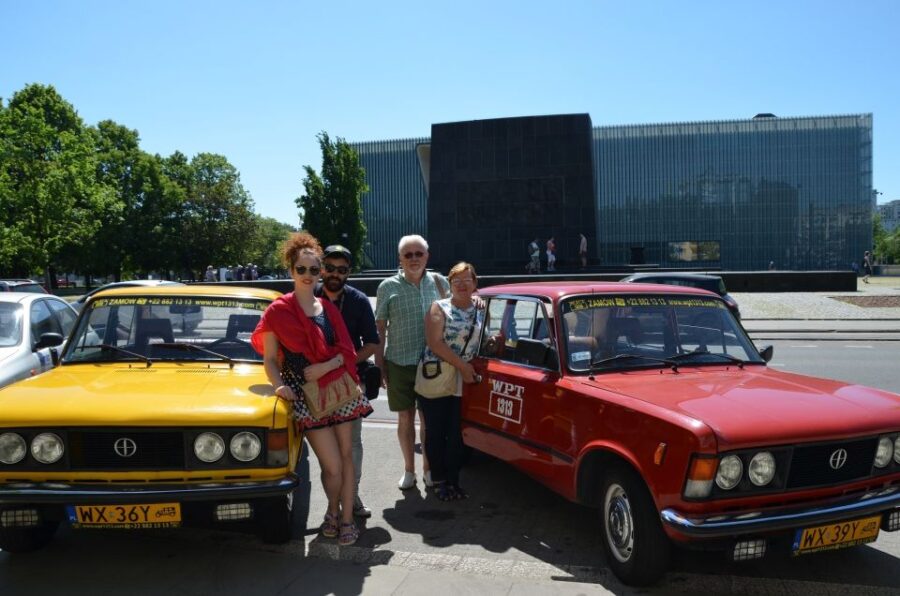 Warsaw Jewish Heritage Private Tour in Retro Fiat