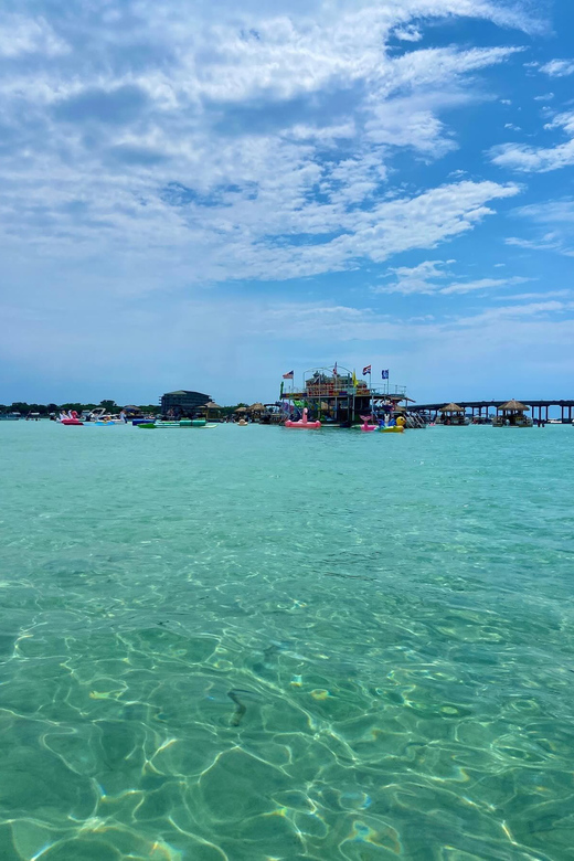 20 Ft Pontoon 1/2 Day - 10 Passenger Rental to Crab Island - Key Points