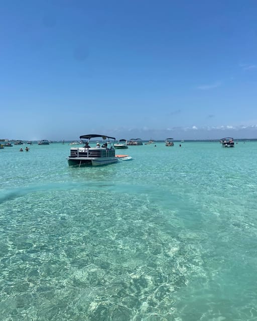 24FT Pontoon 1/2 Day - 12 Passenger Rentals to Crab Island - Key Points