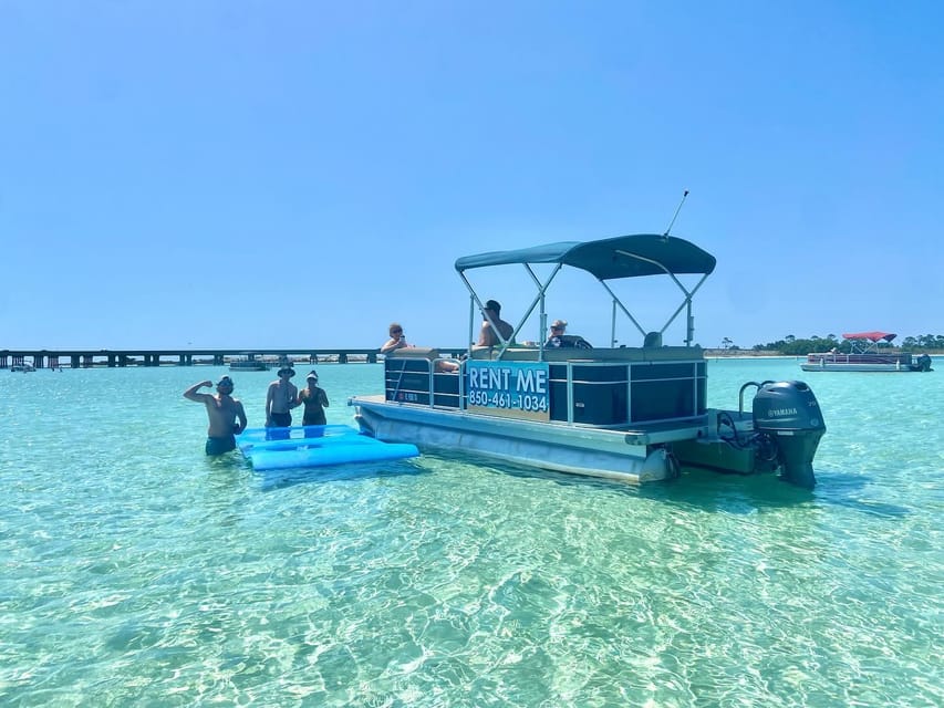 24FT Pontoon 1/2 Day - 12 Passenger Rentals to Crab Island - Exploring Crab Island