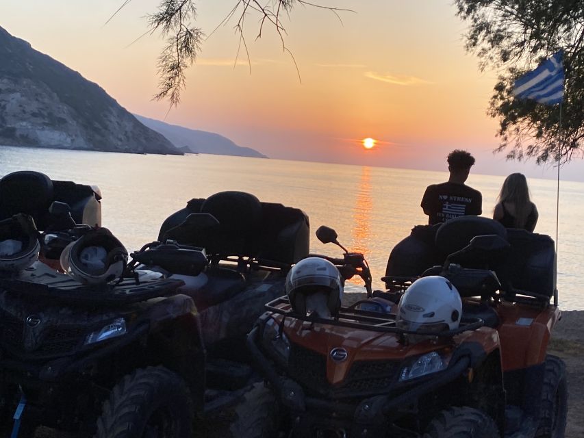 Agia Pelagia: Sunset Quad Trip With Local Products Tasting - Experience Highlights