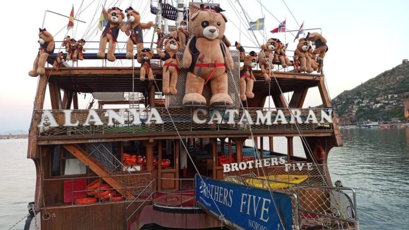 Alanya Catamaran Adventure: Sail, Swim, and Explore - Sail on the Mediterranean
