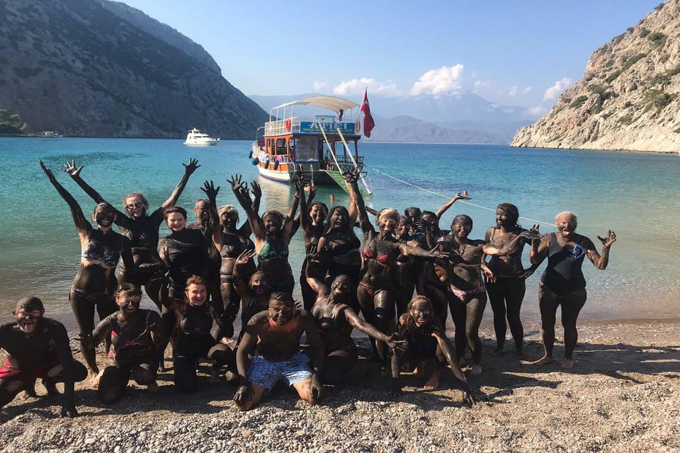 Antalya/Kemer: Porto Genoese Boat Trip & Mud Bath With Lunch - Itinerary Details