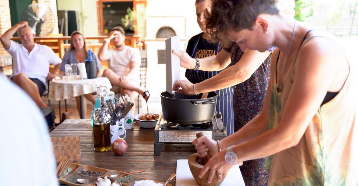 Argassi: Zakynthian Culture & Greek Cooking Class With Lunch - Cooking Class Experience