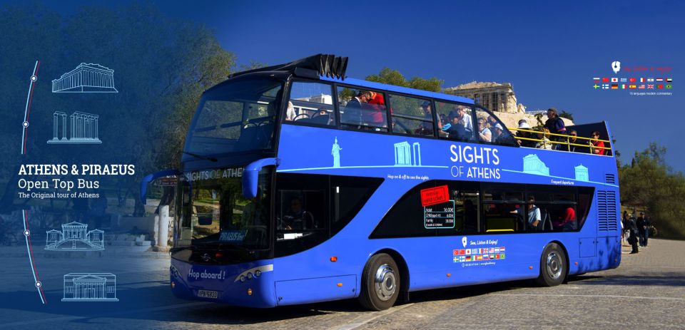 Athens: Blue Hop-On Hop-Off Bus and Acropolis Museum Ticket - Bus Routes and Stops