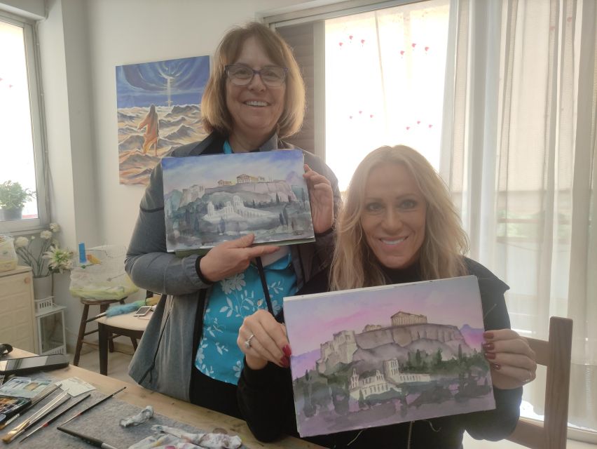 Athens: Watercolor Painting Workshop With Acropolis - Learning Experience