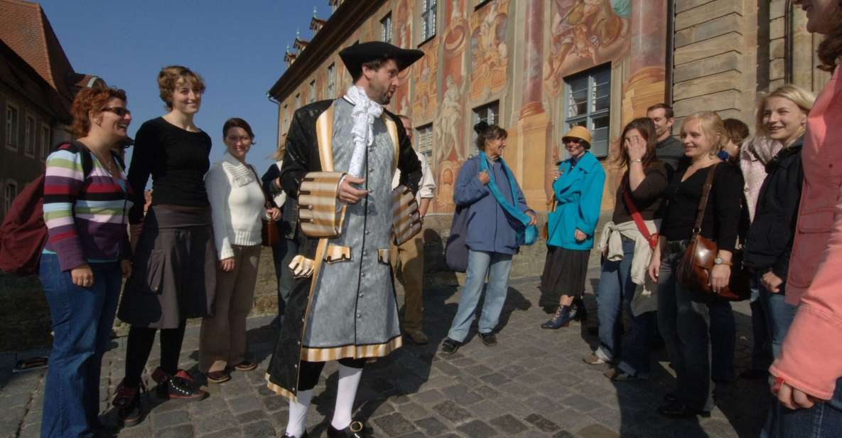 Bamberg: 1-Hour Theatrical Humor Tour With Costumed Guide - Meeting Point and Accessibility