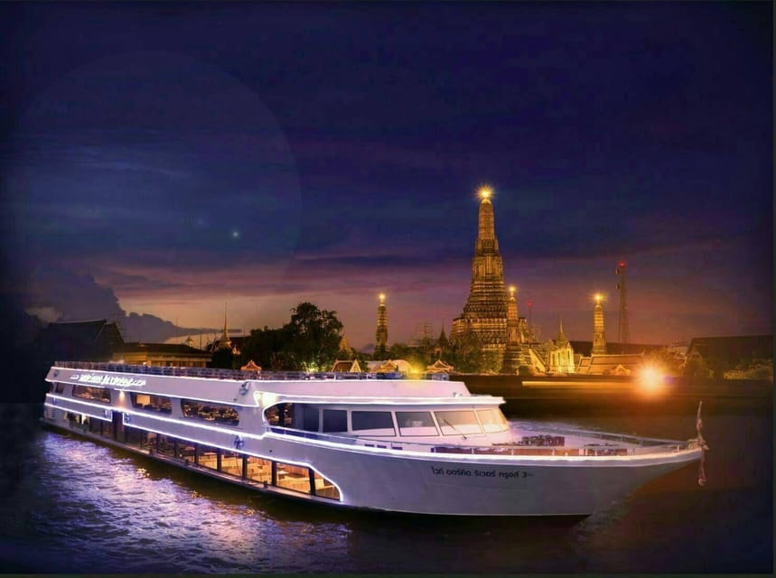 Bangkok: White Orchid Chao Phraya Dinner Cruise - Itinerary and Locations