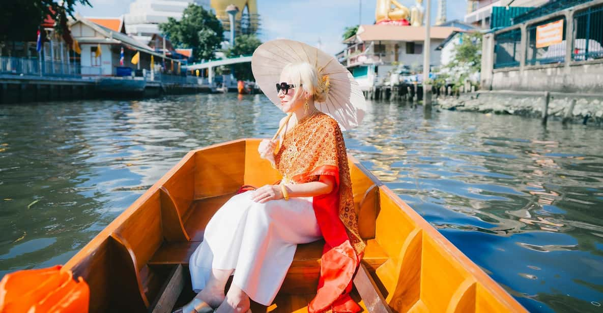 Bangkok:Thai Costume With Long Tail Boat Photoshoot - Pricing and Booking