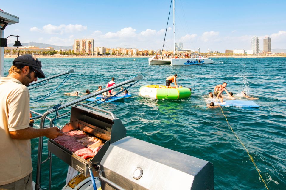 Barcelona: Catamaran Party Cruise With BBQ Meal - Experience Highlights