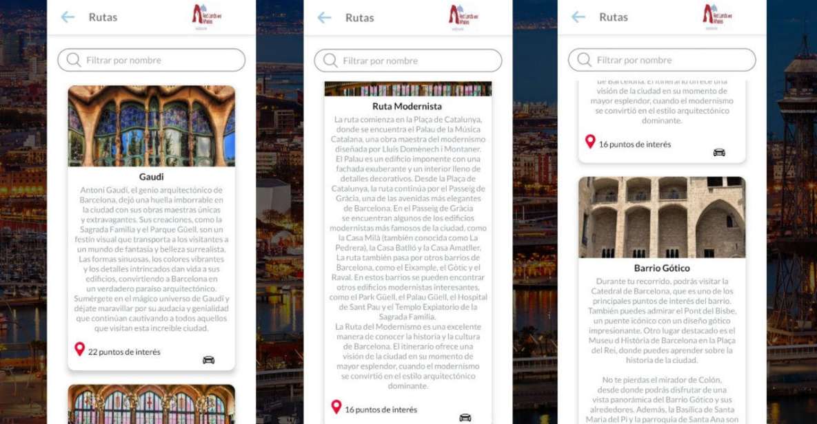 Barcelona Self-Guided Tour App With Multilingual Audio Guide - Audio Guide Features