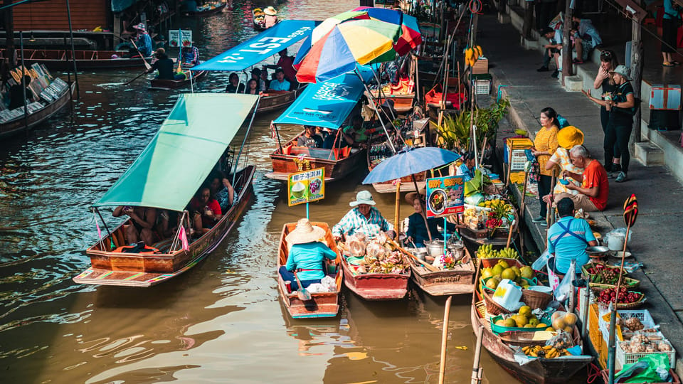 BKK : Private Damnoen Saduak Floating Market & Train Market - Itinerary Highlights