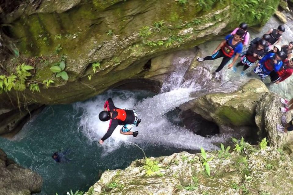 Canyoneering Area, Lunch, Moalboal Beach, Tumalog Falls - Itinerary