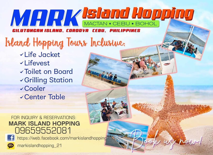 Cebu Mactan Island Hopping - Booking Information