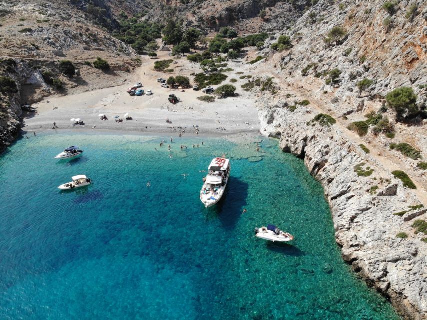 Chania: Menies Beach & Chironisia Bay Cruise With Snorkeling - Experience Highlights