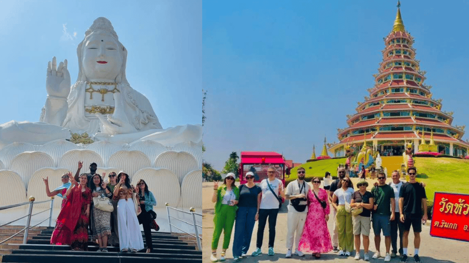 Chiang Rai 3 Temples (White/Blue/Red) +Long Neck Village - Temples Visited