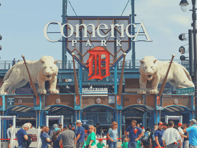 Detroit: Detroit Tigers Baseball Game at Comerica Park - Venue Architecture
