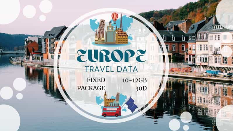 Europe: 4G Esim Unlimited Data Roaming for Tourist - Countries Covered by Esim