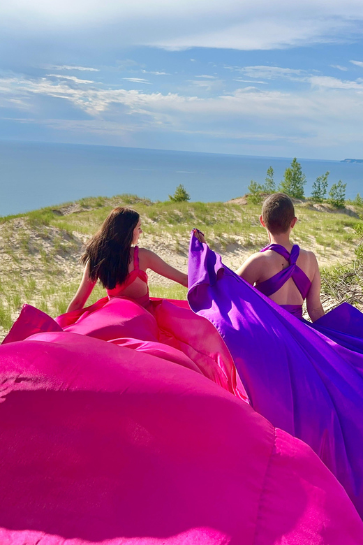 Flying Dress Photo Shoot Traverse City & Surrounding Areas - Itinerary and Scenic Highlights