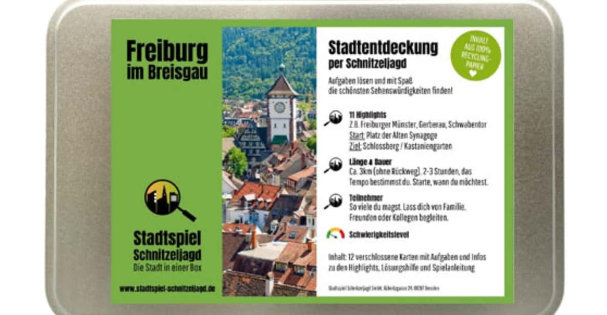 Freiburg Im Breisgau: Scavenger Hunt Self-Guided Tour - Experience and Highlights