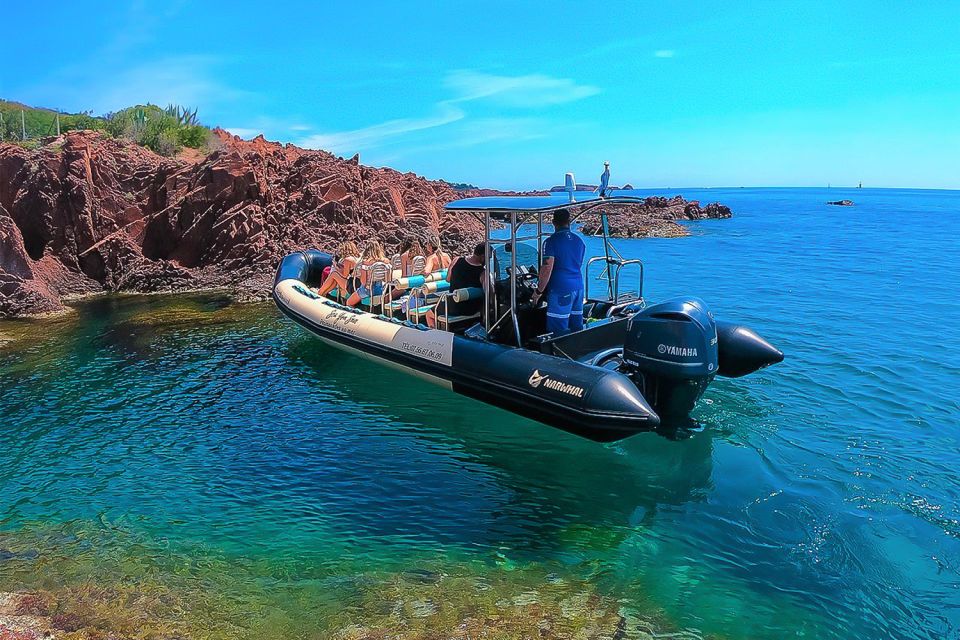 Fréjus: Sea and Creeks Boat Tour With Snorkeling and Drinks - Itinerary and Highlights