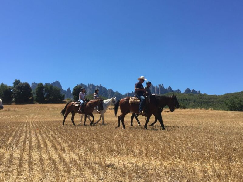 From Barcelona: Horseback Tour in Montserrat National Park - Itinerary