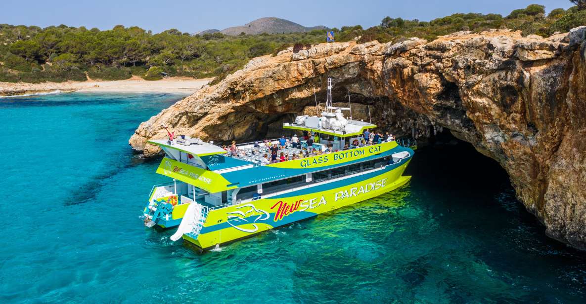 From Calas De Mallorca: Scenic Glass Bottom Boat Tour - 4-Hour Tour