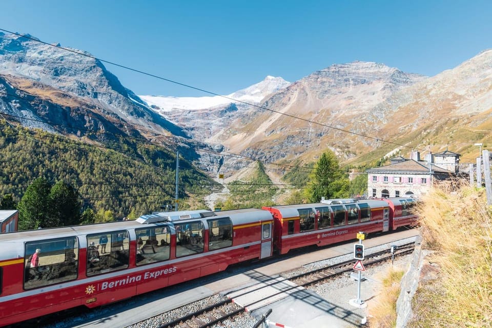 From Milan: St. Moritz Bus Tour and Bernina Express Ticket - Itinerary and Transportation Details