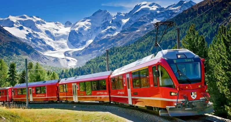 From Milan: St. Moritz Bus Tour and Bernina Express Ticket - Itinerary Highlights