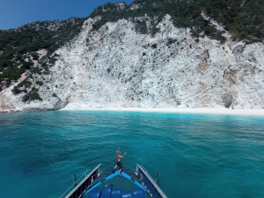 From Nydri: Boat to Kefalonia and Ithaki With Swim Stops - Itinerary Highlights