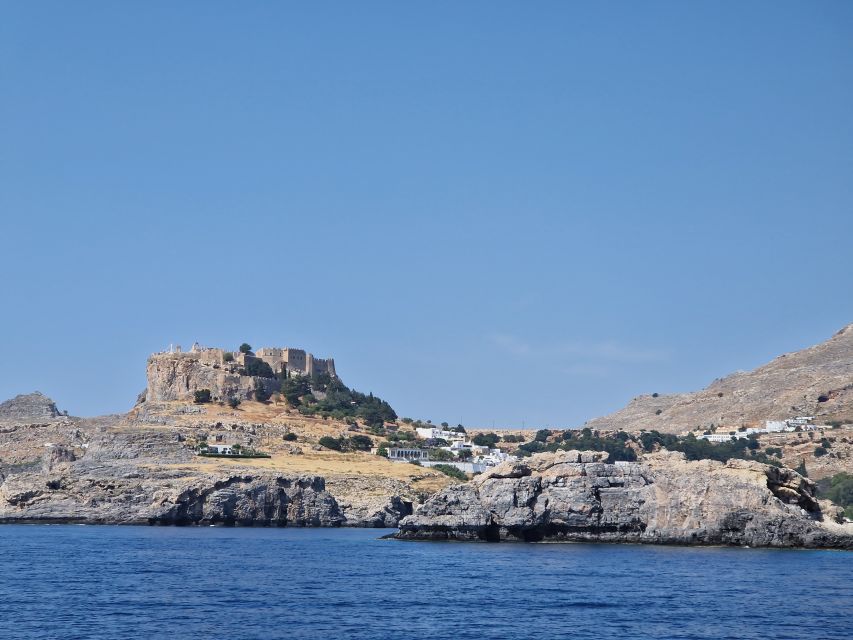 From Rhodes: Yacht Cruise to Lindos With Lunch and Drinks - Stops and Activities